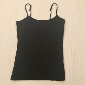 Girls plain black tank top